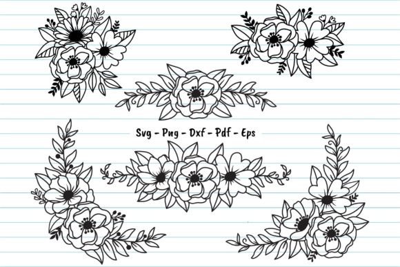 Download Flower Svg Cut Files, Floral Wedding Svg - Premium Resources