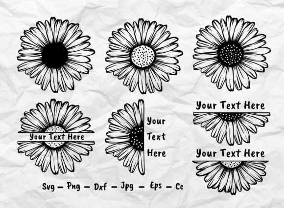 Download 6 Daisy Svg, Daisy Split Svg Cut Files - Premium Bundle
