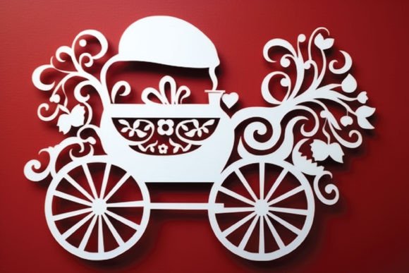 Download Pram New Baby Paper Cut SVG - Baby paper cut Collection