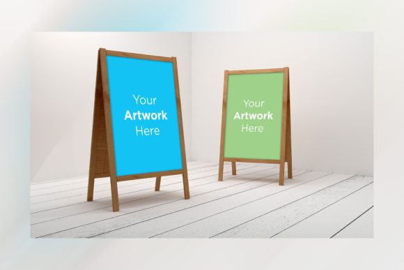 Download Two a Stand Advertising Board Mockup - Advertising board Collection