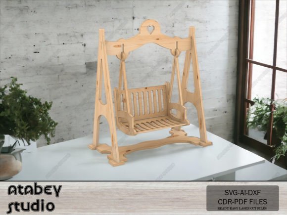 Download DIY Elegant Wooden Swing Chair Laser Cut - Chair Collection