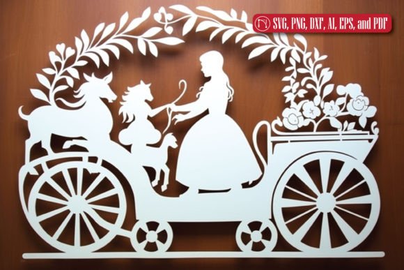 Download Pram New Baby Paper Cut SVG - Baby paper cut Collection