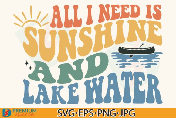 Download Retro Lake Summer Vacation SVG, Sunshine - Summer vacation svg Collection