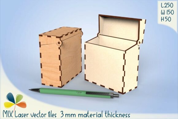 Download Tall Cube Box with Hinge Lid - Cube Collection