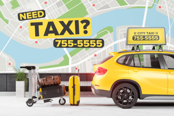 Download Taxi Advertising Board Mockup - Advertising board Collection