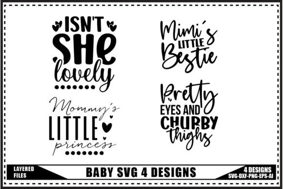 Download Baby Shower Svg, Newborn Svg 4 Designs - Baby shower Collection