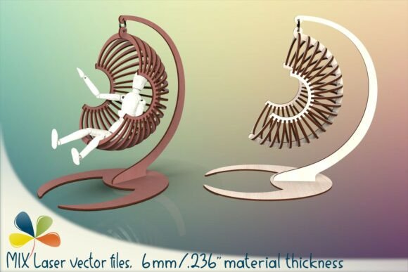 Download Large Laser Cut Hanging Egg Chair SVG - Chair Collection