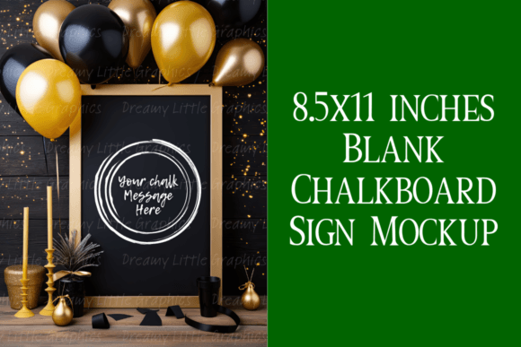 Download Golden Glow New Year's Eve Chalkboard - Premium Resources