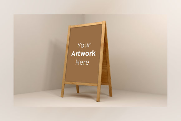 Download A Stand Advertising Board Mockup - Advertising board Collection