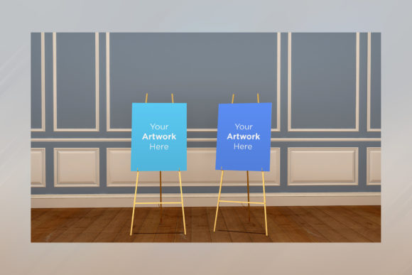 Download Two a Stand Advertising Board Mockup - Advertising board Collection
