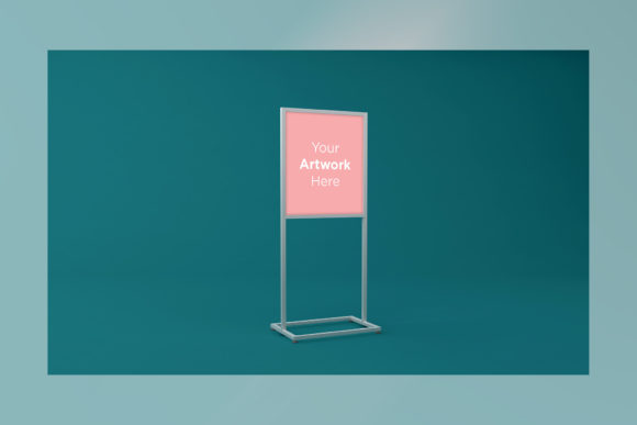 Download A Stand Advertising Board Mockup - Advertising board Collection
