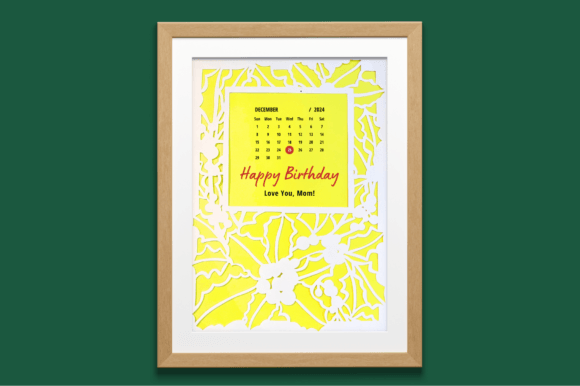 Download December Birth Flower Papercut Template - Papercut template Collection