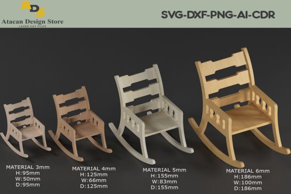 Download Mini Rocking Chair Woodworking Plan 281 - Chair Collection