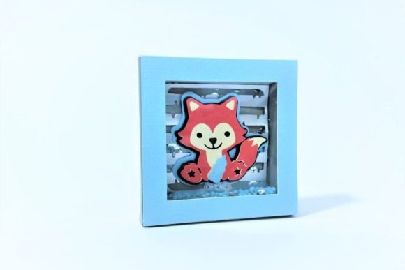 Download Mini Shadow Box Shaker Fox Baby Boy - Fox baby boy Collection