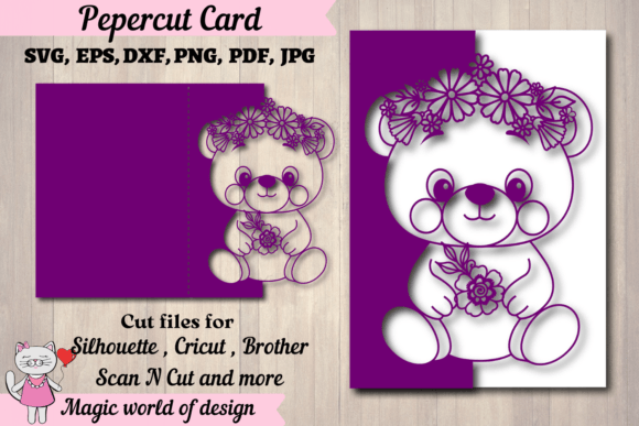 Download Cute Teddy Bear Card for Baby Shower Svg - Baby shower Collection