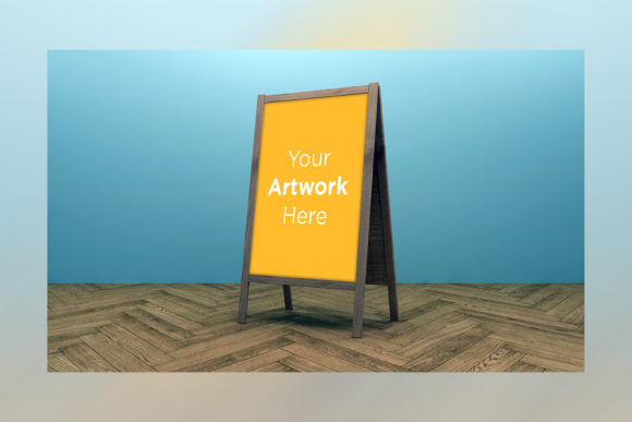 Download A Stand Advertising Board Mockup - Advertising board Collection