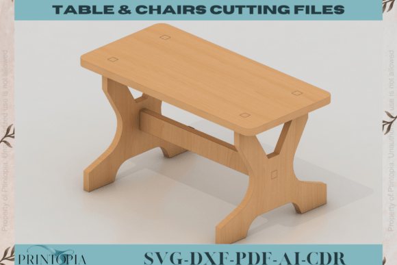 Download Elegant Table Chair Laser Cut Design096 - Chair Collection
