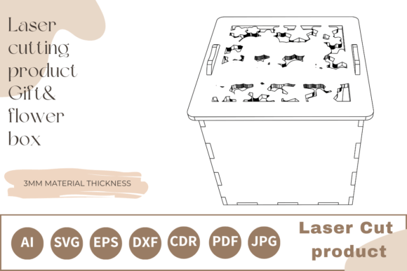 Download Laser Cut Cube Christmas Gift Box Svg - Cube Collection