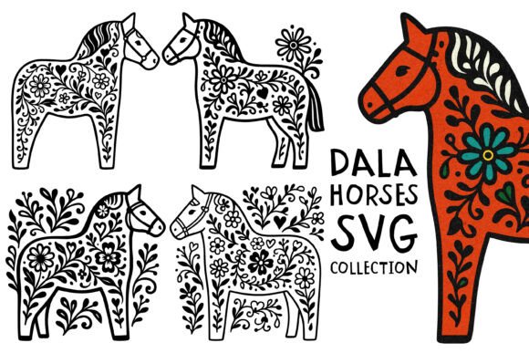 Download Dala Horse SVG Collection - Premium Resources