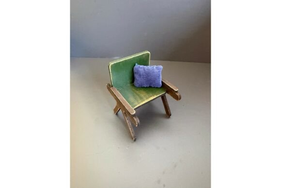 Download Miniature Armchair Dollhouse Chair - Chair Collection